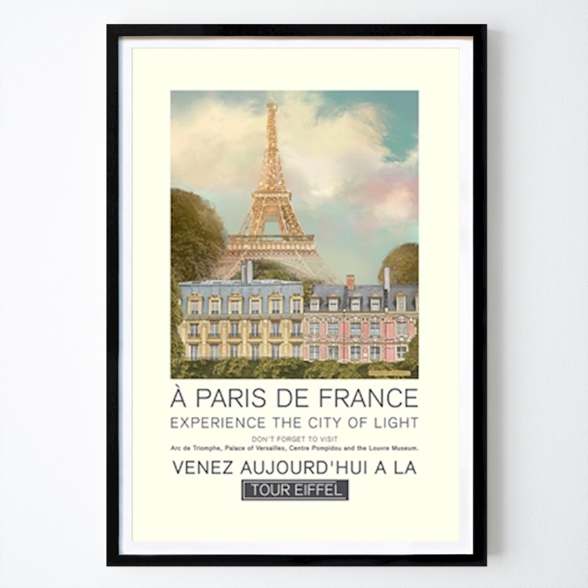 Cidades & Países Poster: Pôster Eiffel Paris #2506630 de Dion Gem