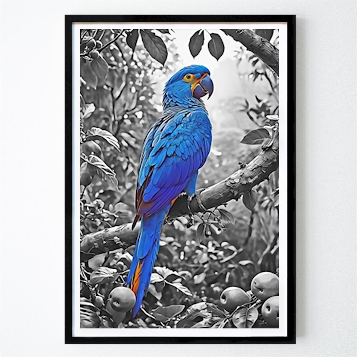 Animal Poster: Blue Parrot de AMY