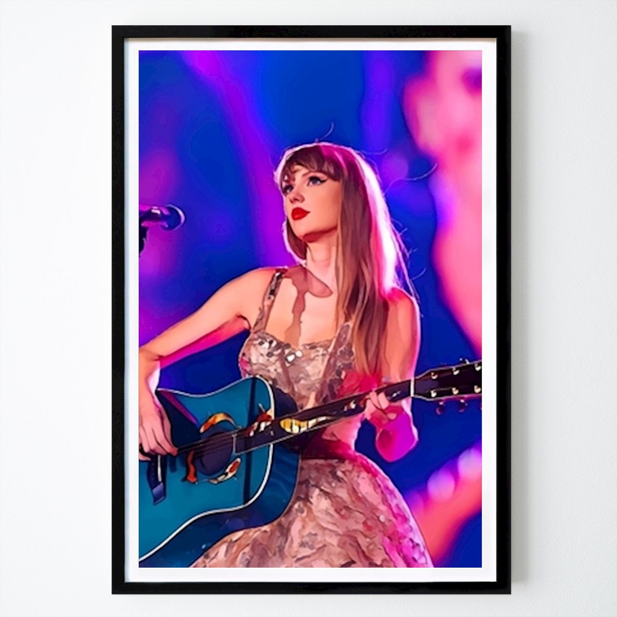 Musik Poster: Taylor Swift spelar gitarr av Aish Poster