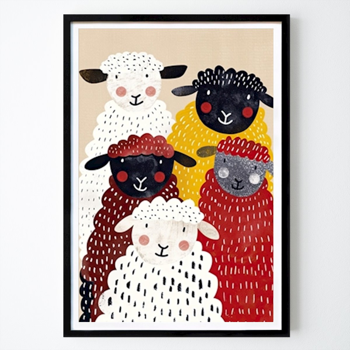Barnrum Poster: Ulliga vänner av Happy Kids Posters