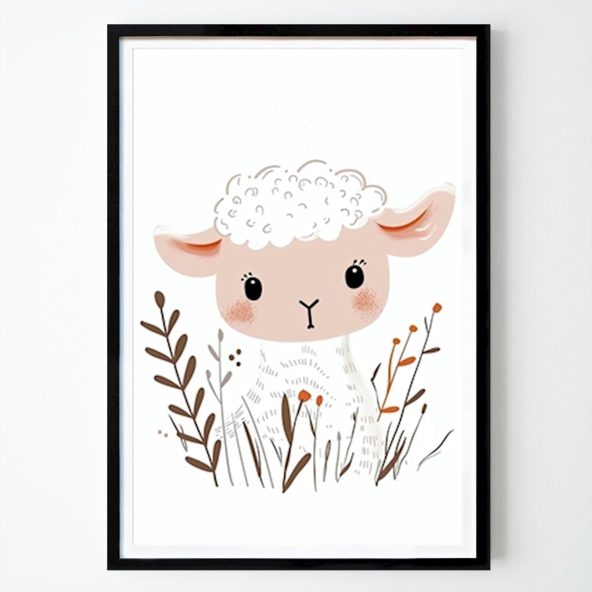 Niños Póster: Pradera de Cordero de Happy Kids Posters
