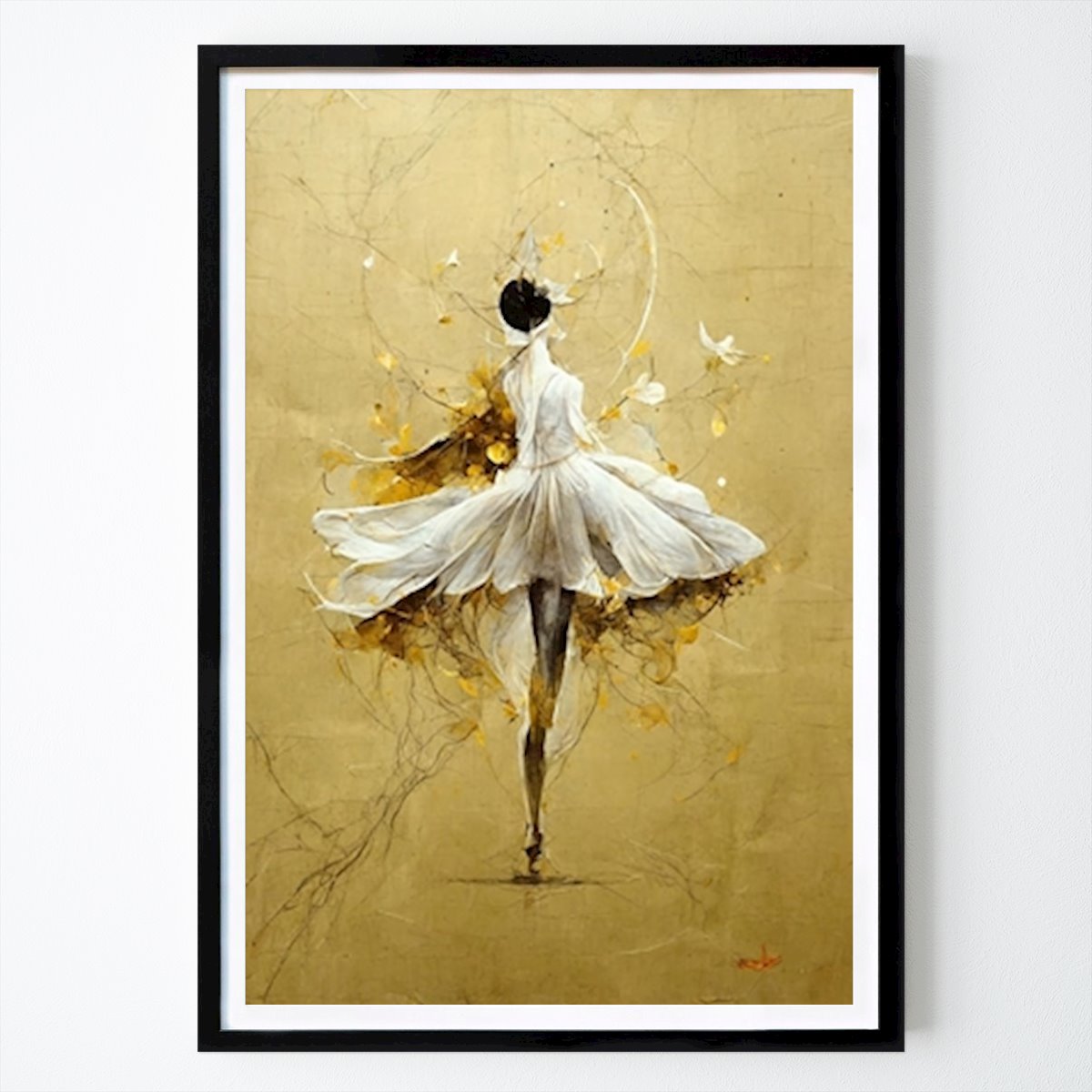Abstrakt Plakat: Ballet 7 Golden Girl av Dominik Stelzner
