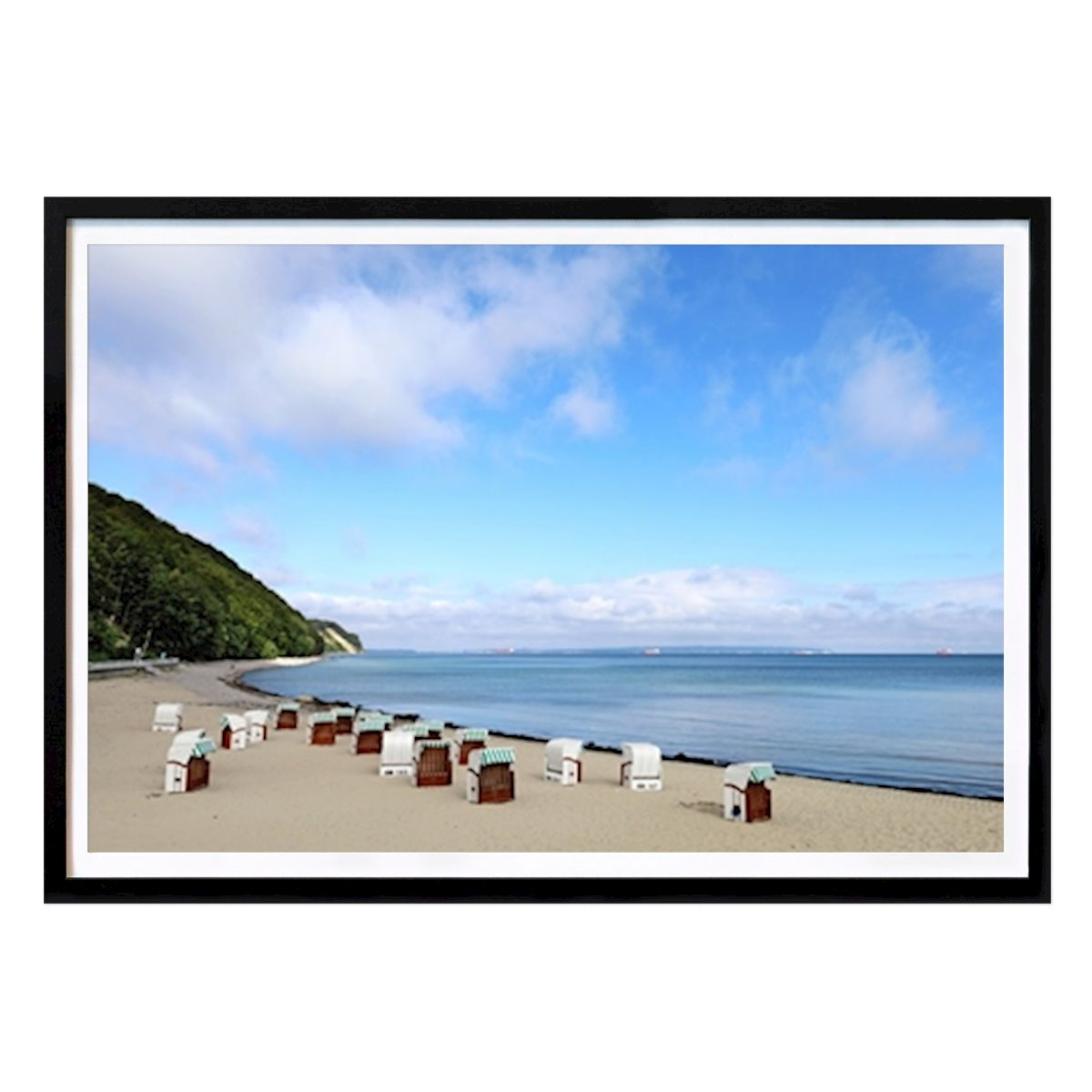 People & Portrait Poster: Beach chair idyll by Manuela Deigert