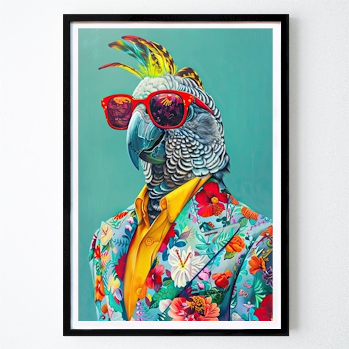Animals Poster: Tropical Parrot Vogue by Fashionable Fauna
