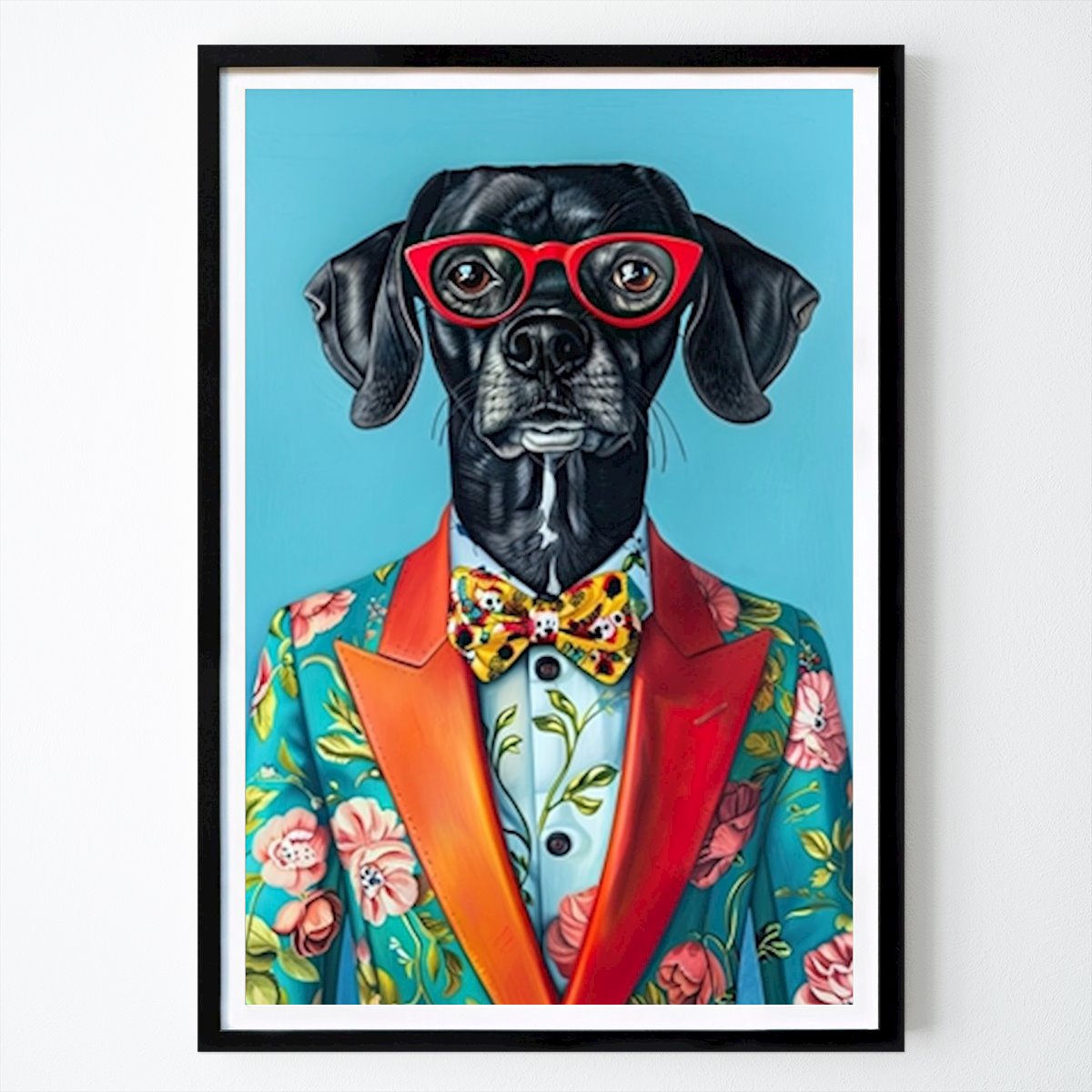 Djur Poster: Debonair Dog Deluxe av Fashionable Fauna