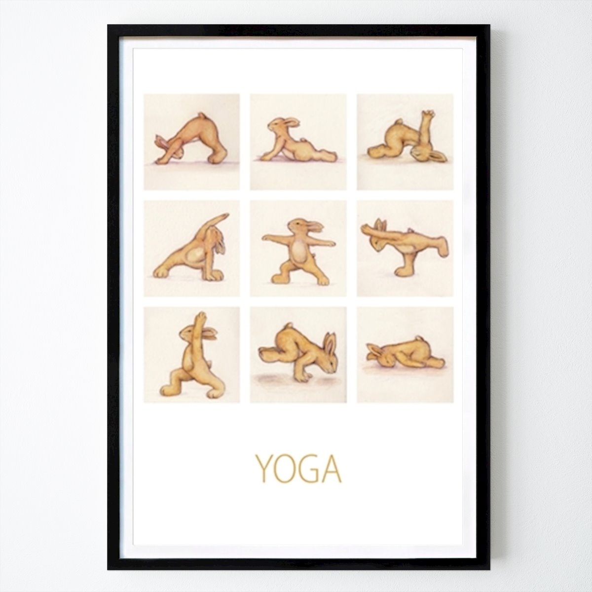 Yoga Plakat: YOGA - Hasanas av Elke Losert