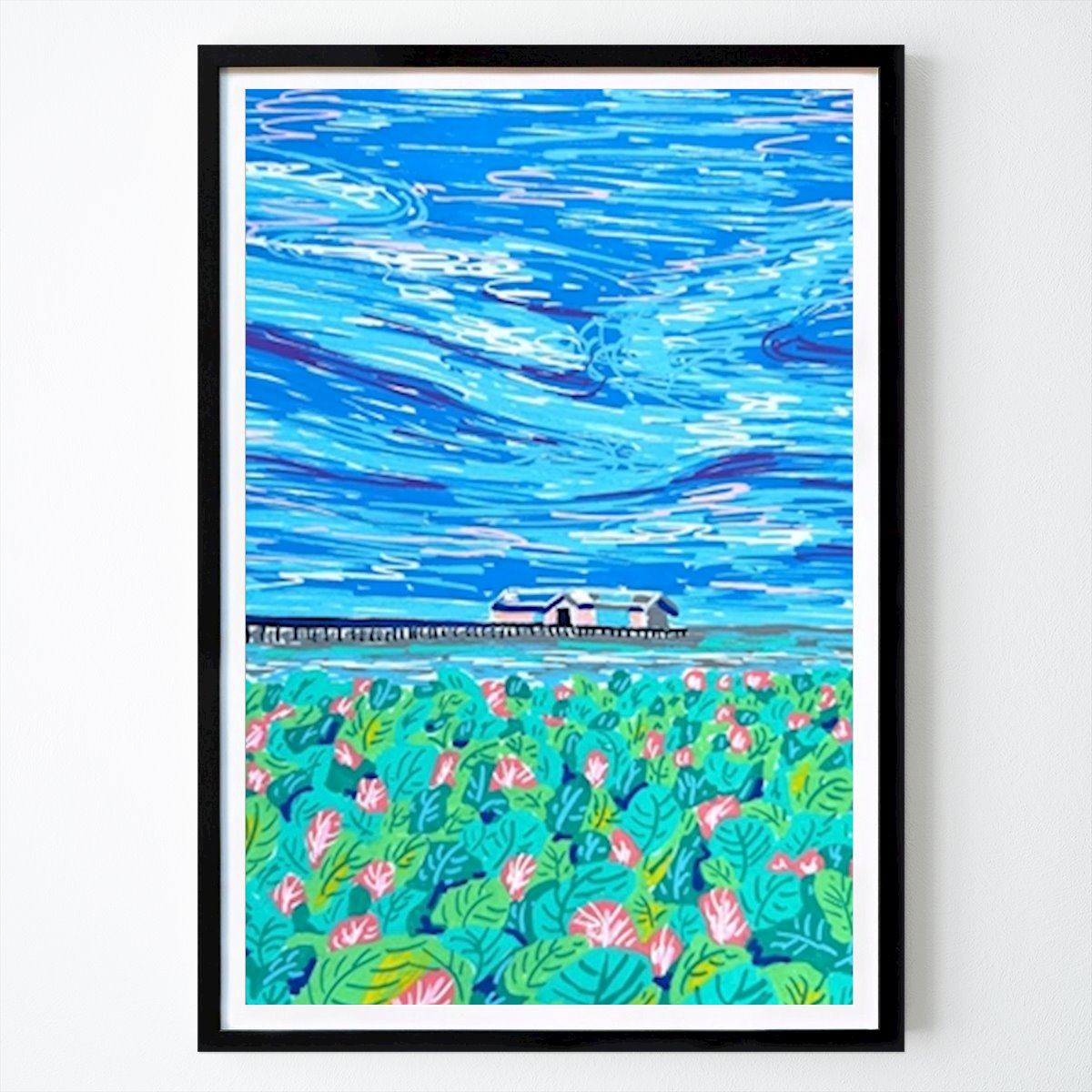 Abstract Poster: Seaside Blossoms by Key and Sea Creative