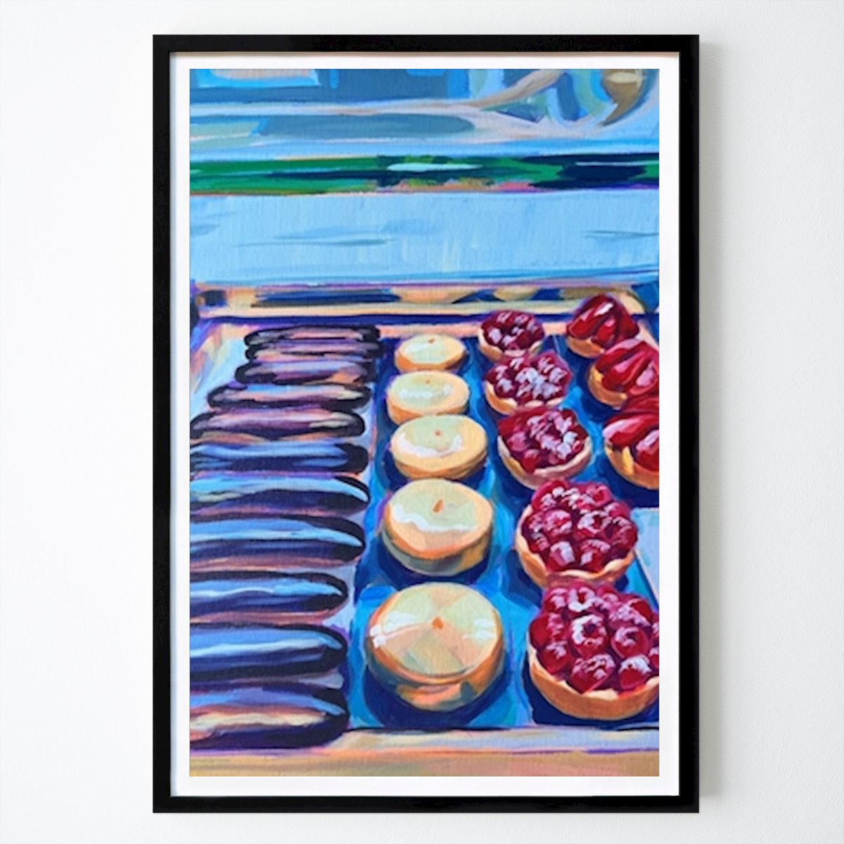 Kitchen Poster: Pastry Display Art by Key and Sea Creative