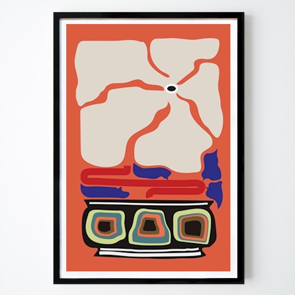 Abstract Poster: Abstract Forms Art by Frances Collett