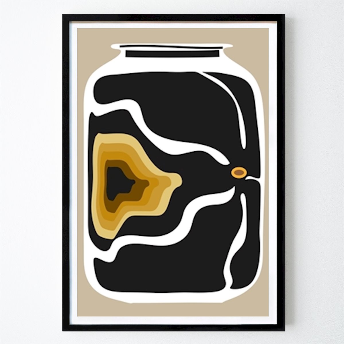 Abstraktes Poster: Abstraktes Glasdesign von Frances Collett