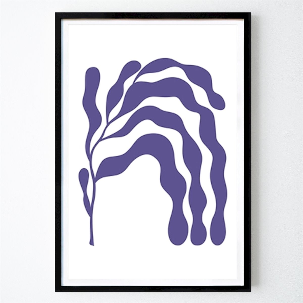 Abstract Poster: Blue Abstract Waves by Jay Stanley