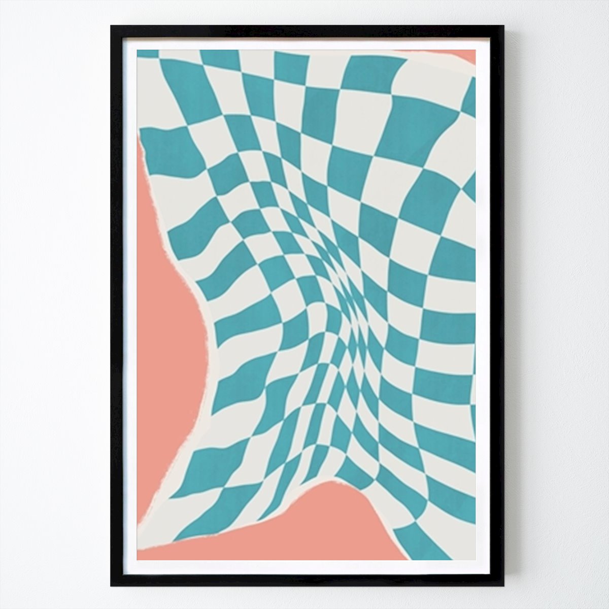 Abstrakt Plakat: Levende sjakkbrett av Little Dean