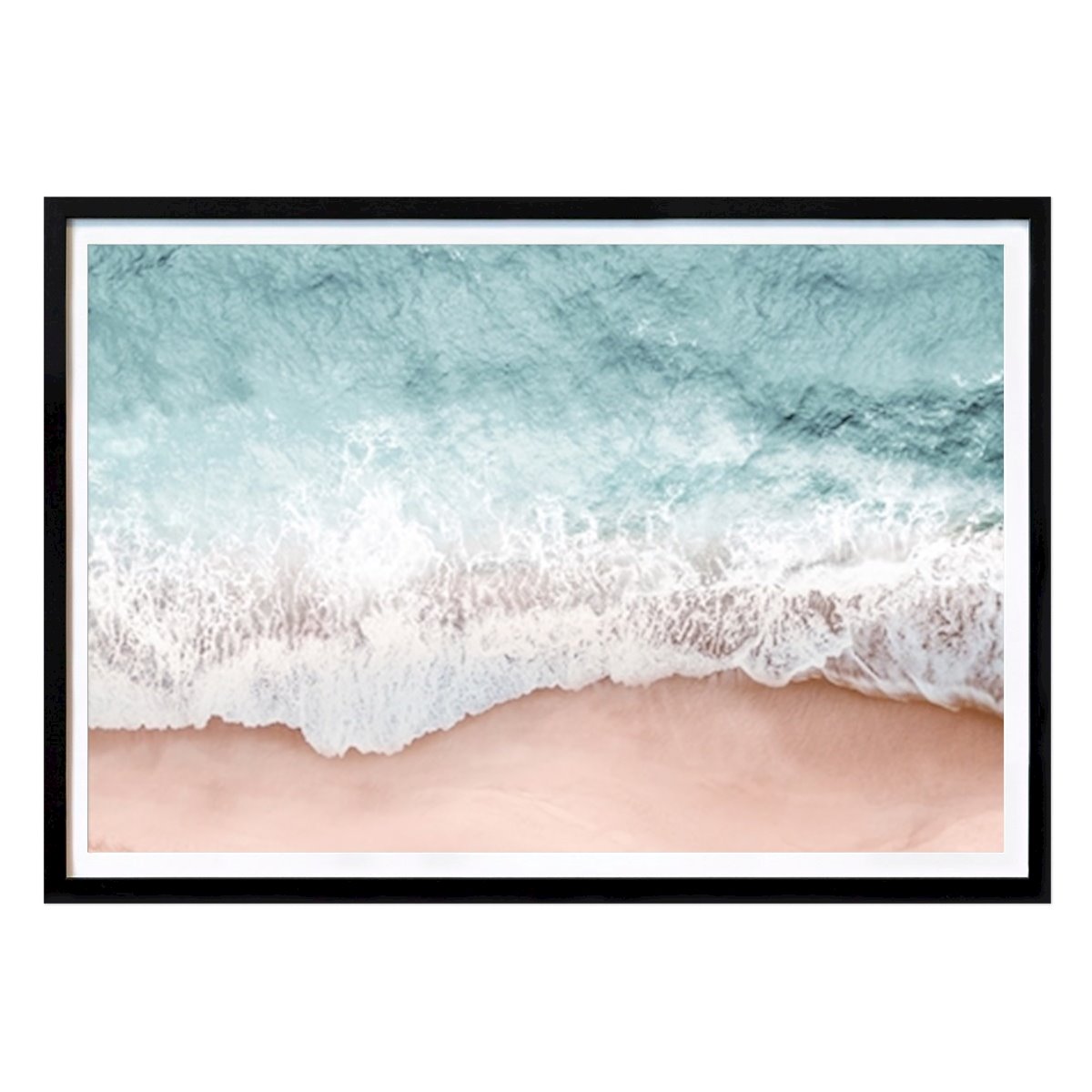 Abstract Poster: Serene Beach Waves by Gemma Bardot