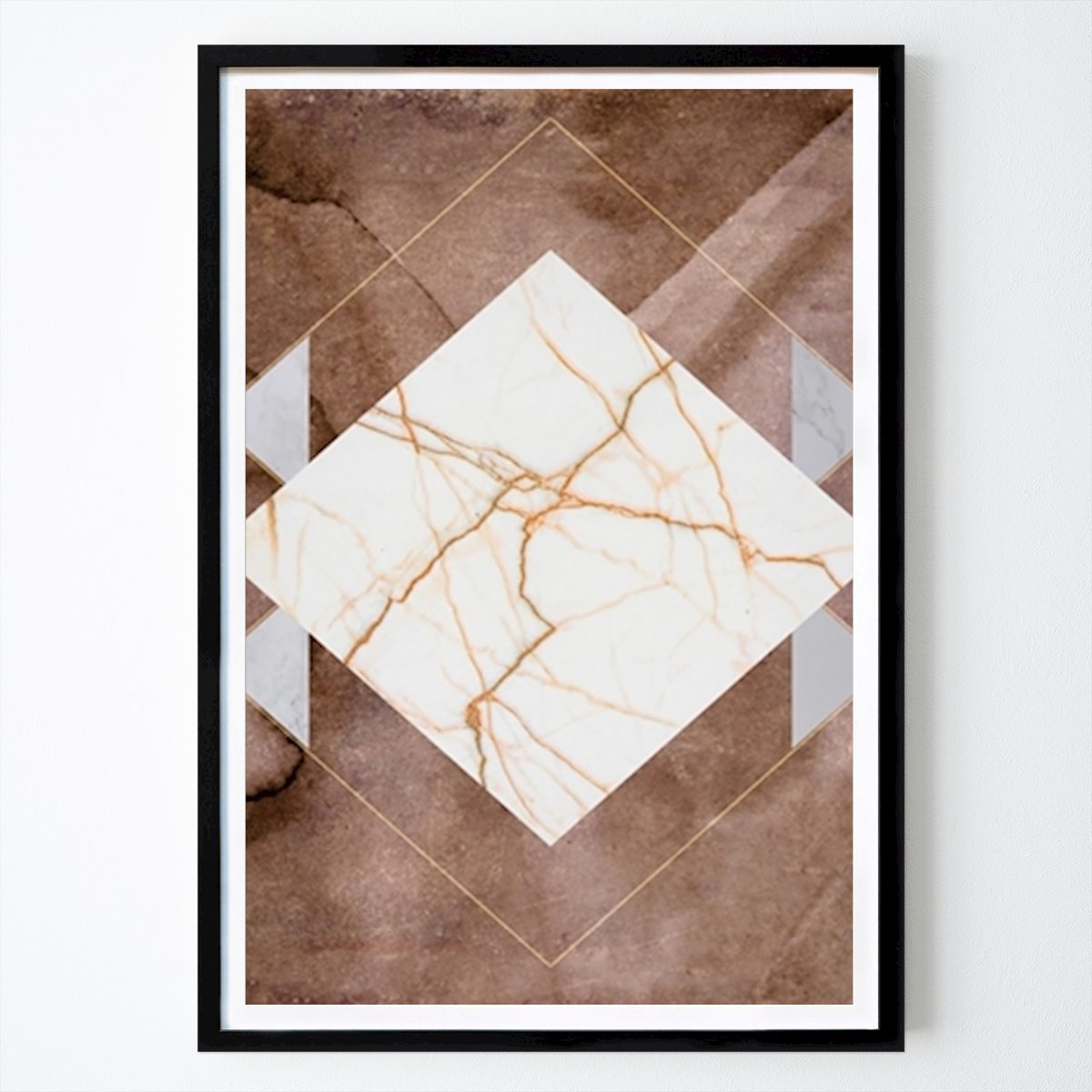 Abstrait Affiche: Marbre Art Géométrique par Gemma Bardot