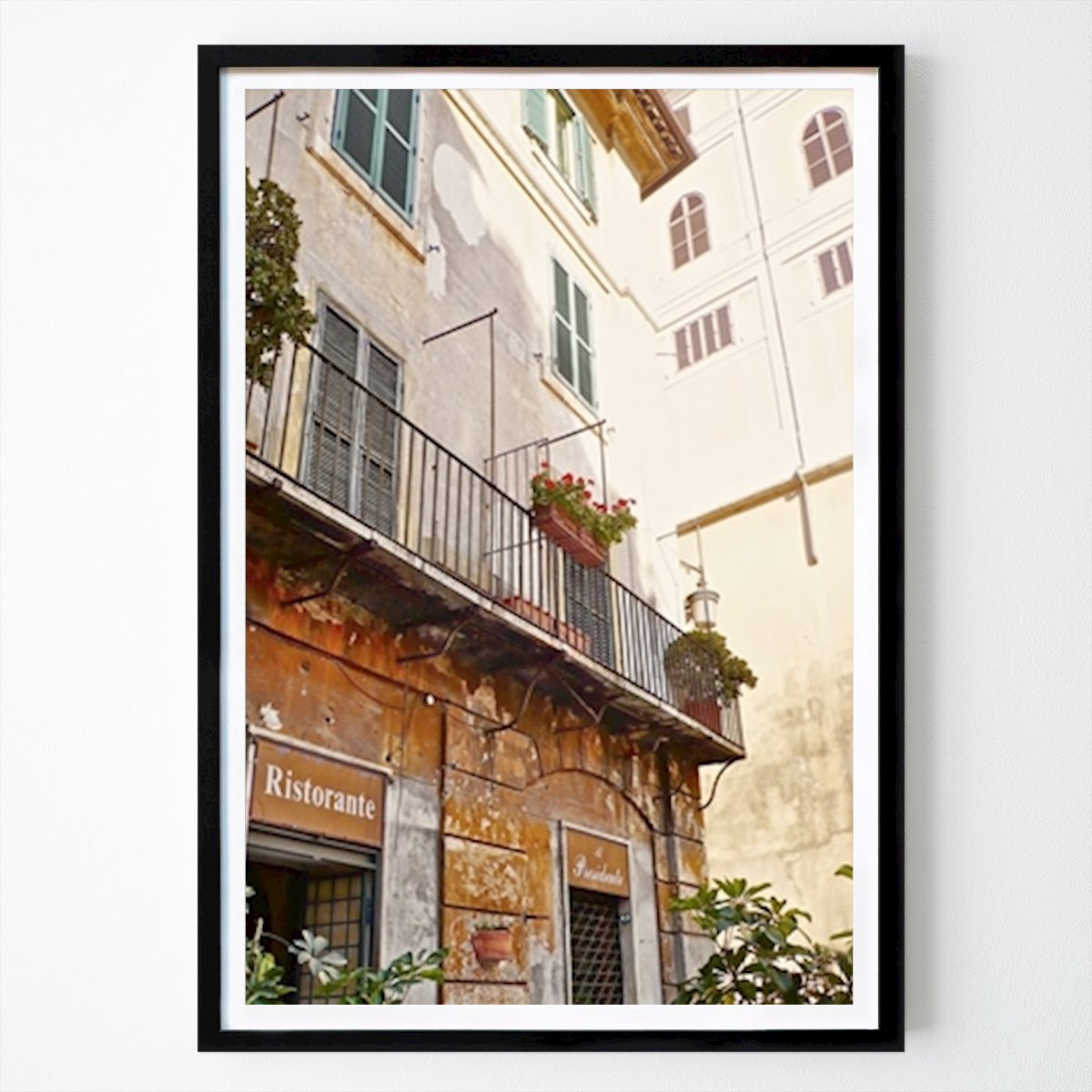 Italy Poster: Italian Balcony Charm by Gemma Bardot