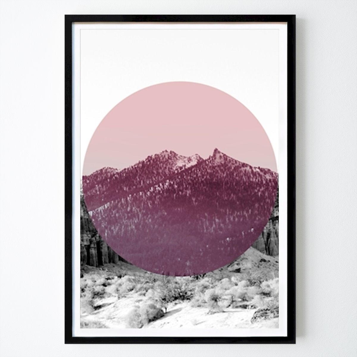 Abstrakt Poster: Berg Eclipse Konst av Gemma Bardot