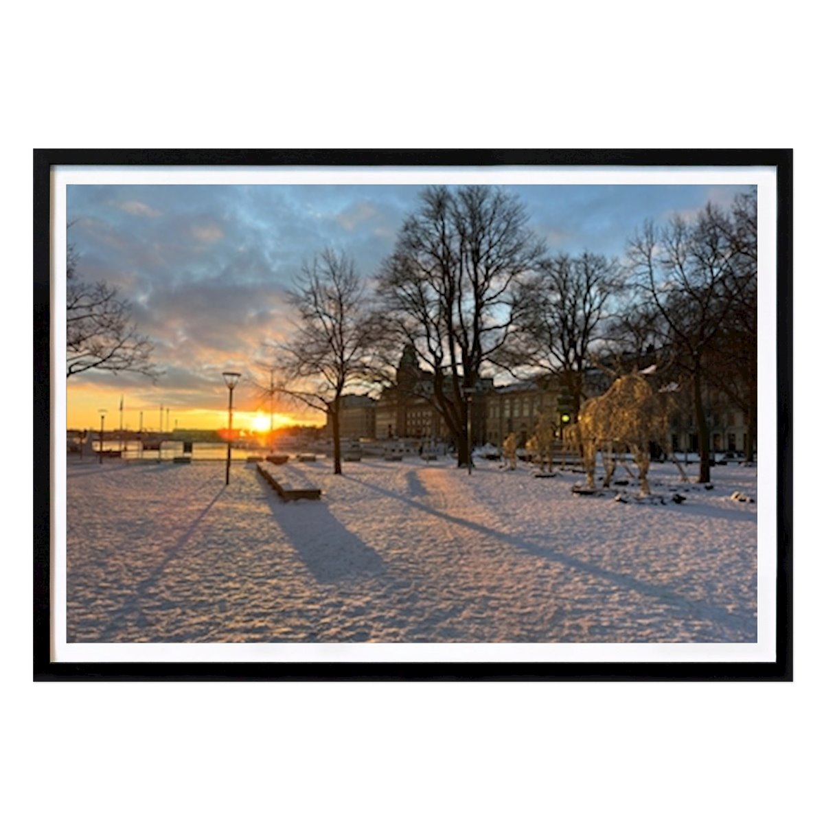 Stockholm Poster: Stockholm Winter Morning by Serdal Üren