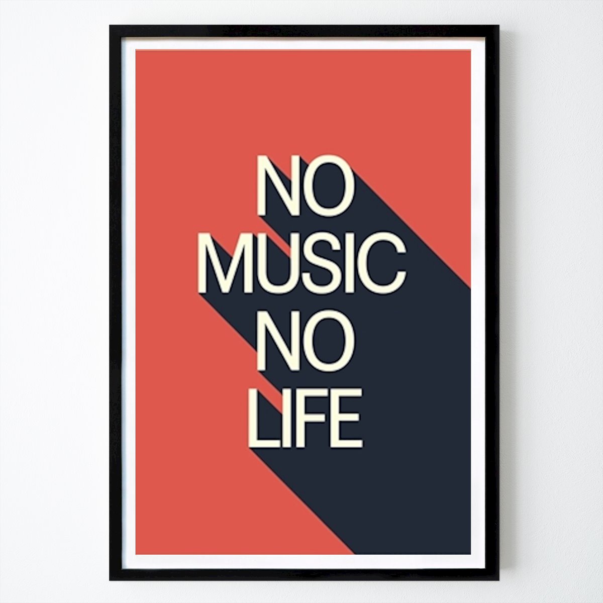 Pop Art Poster: Ingen musik inget liv av Vicky Hanggara