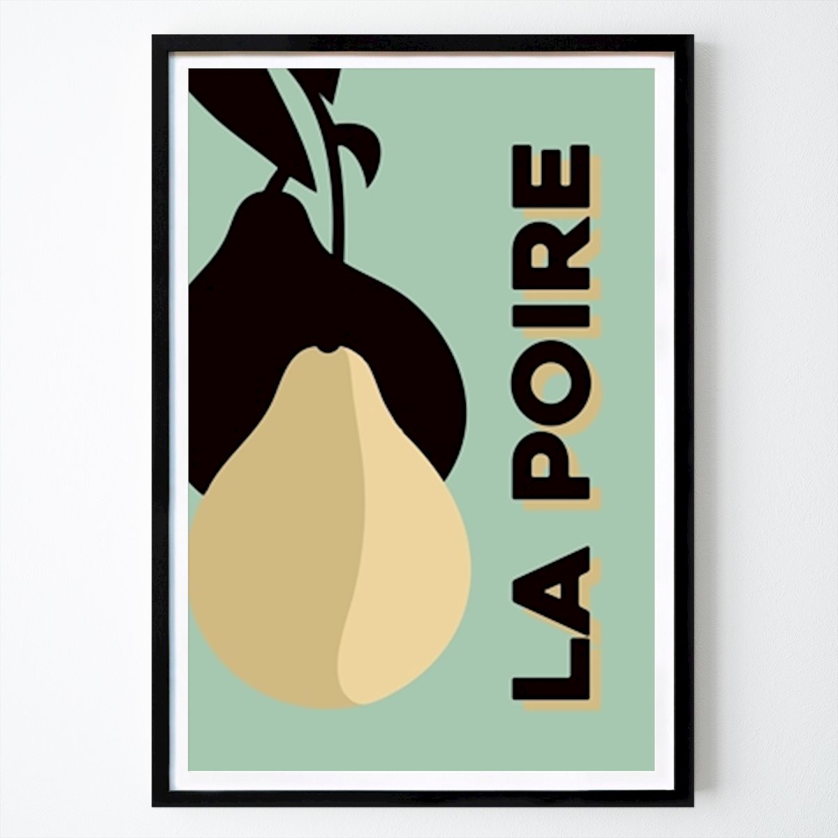 Kitchen Poster: Pear - La Poire by Andreas Magnusson