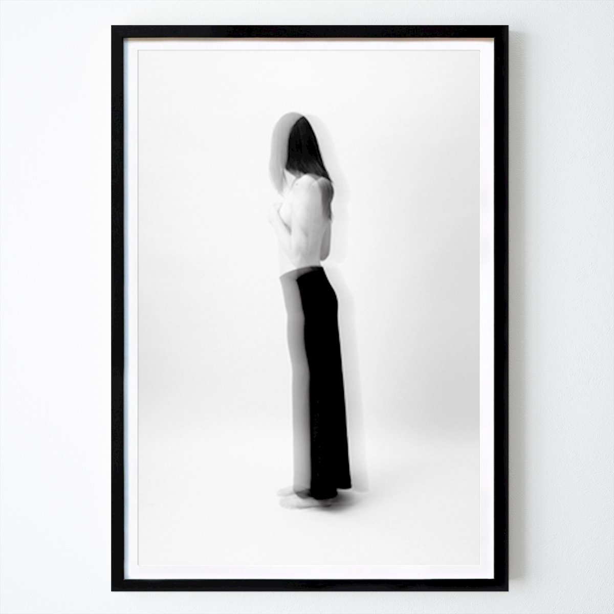 Abstrakt Plakat: Kvinna i svartvitt III av Christine Engström