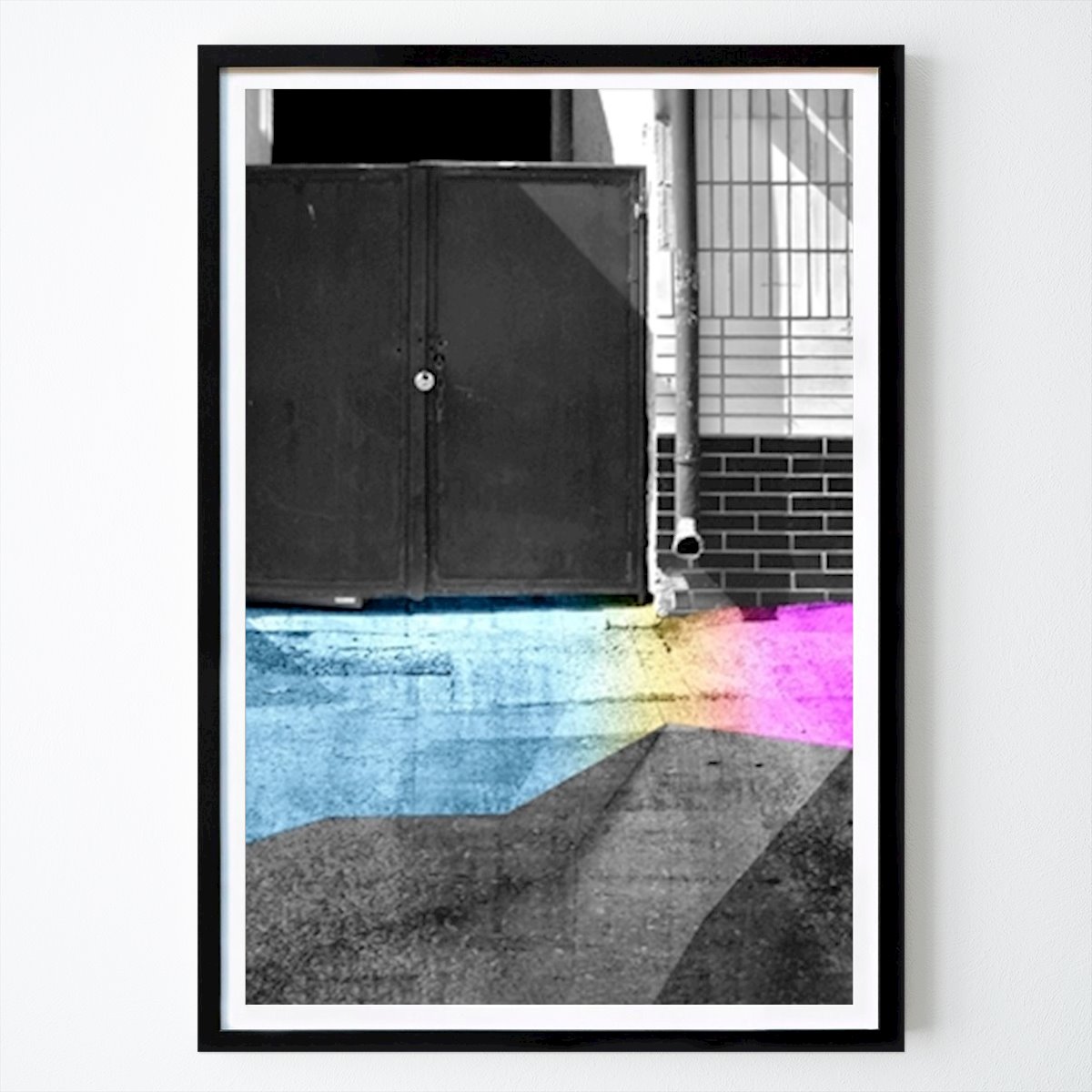 Geschichten hinter den Türen IV Poster von Anders Holmsgaard Andersen – Abstraktes Wandbild – Printler