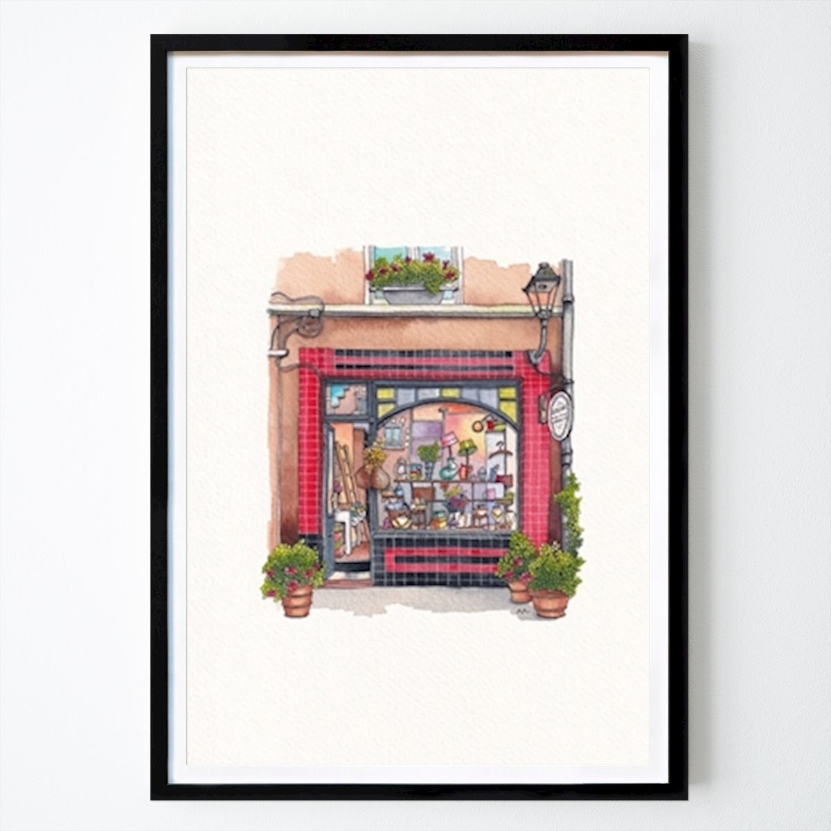 Fleurs & Plantes Affiche: Immobilier commercial à Gand par Urban Anna