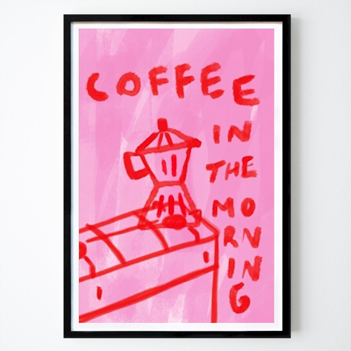 Italy Poster: Coffee in the morning by Gabriela Sanchez