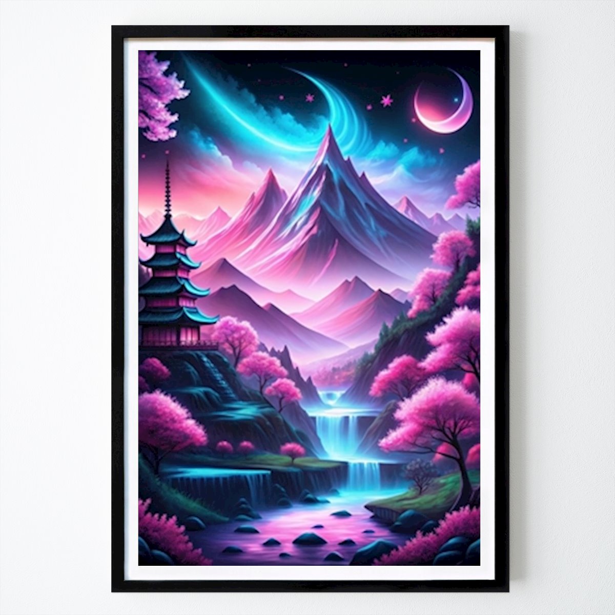 Natur Poster: Japanese Mountain Dreamscape av Daniel