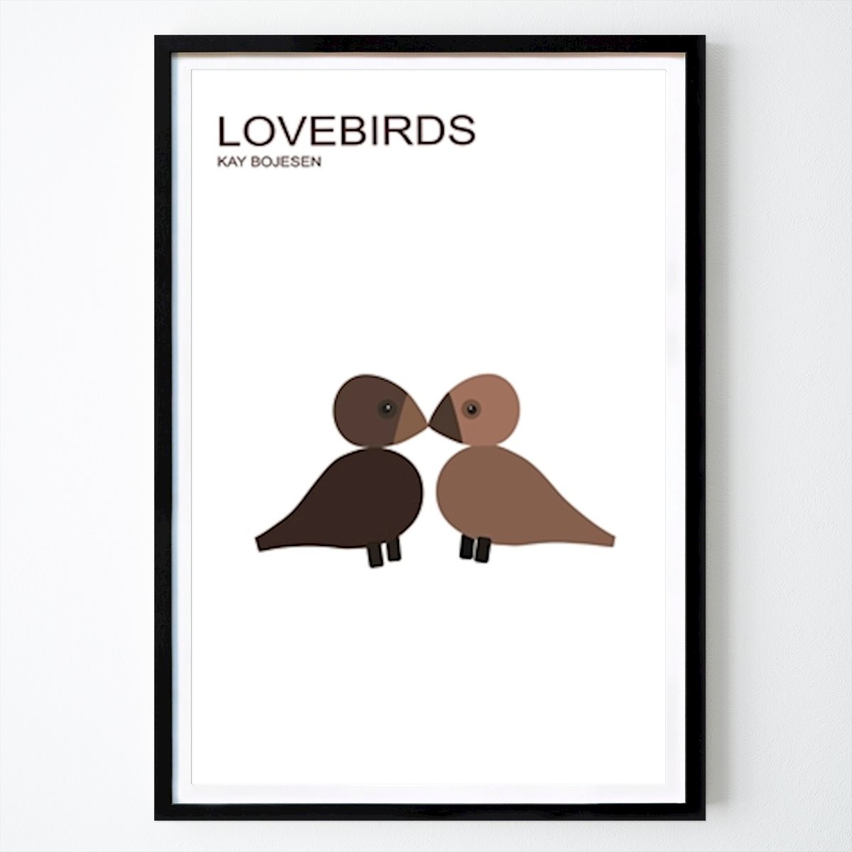 Kids Room Poster: Lovebirds, kay bojesen, design by Sara Eriksson