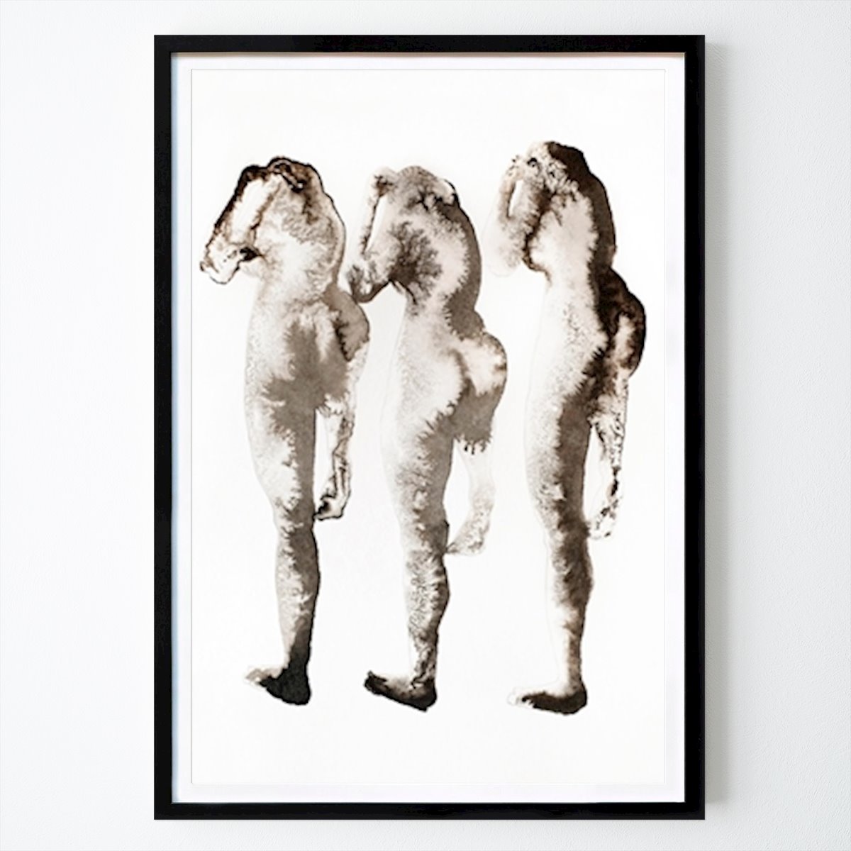 Abstract Poster: Horse Figures Trio by Joshua Hoskins