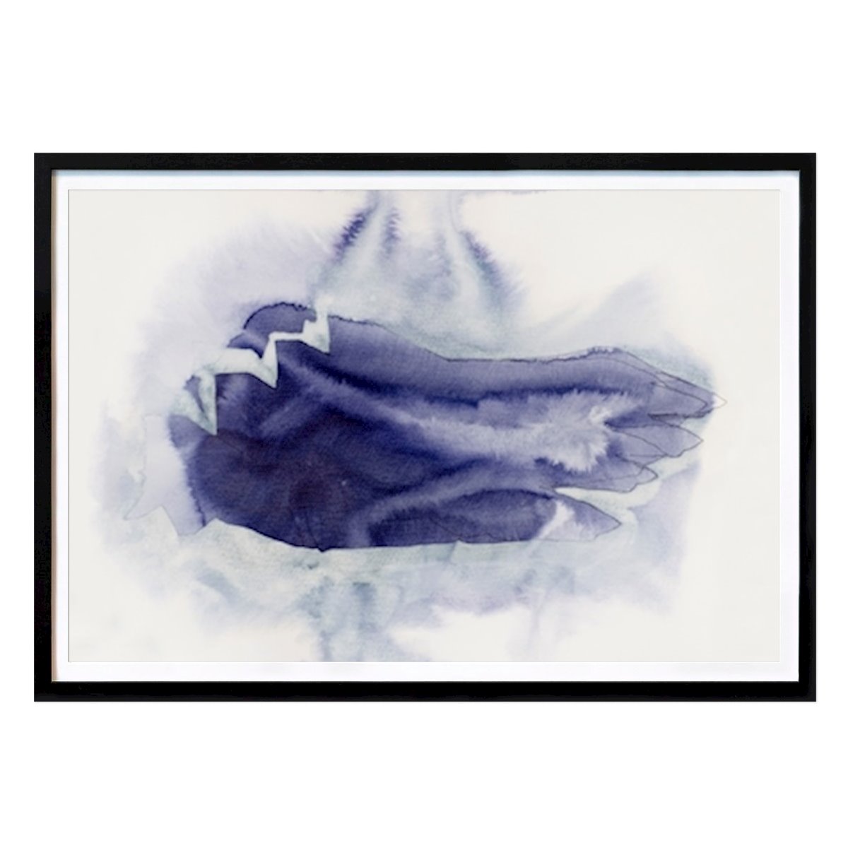 Abstraktní Plakát: Zasněné indigové vlny od Joshua Hoskins