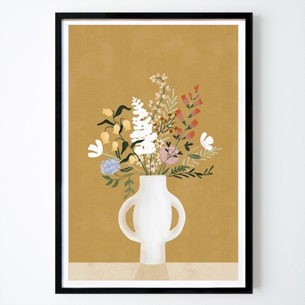 Retro & Vintage Poster: Vase Of Wildflowers by Goed Blauw