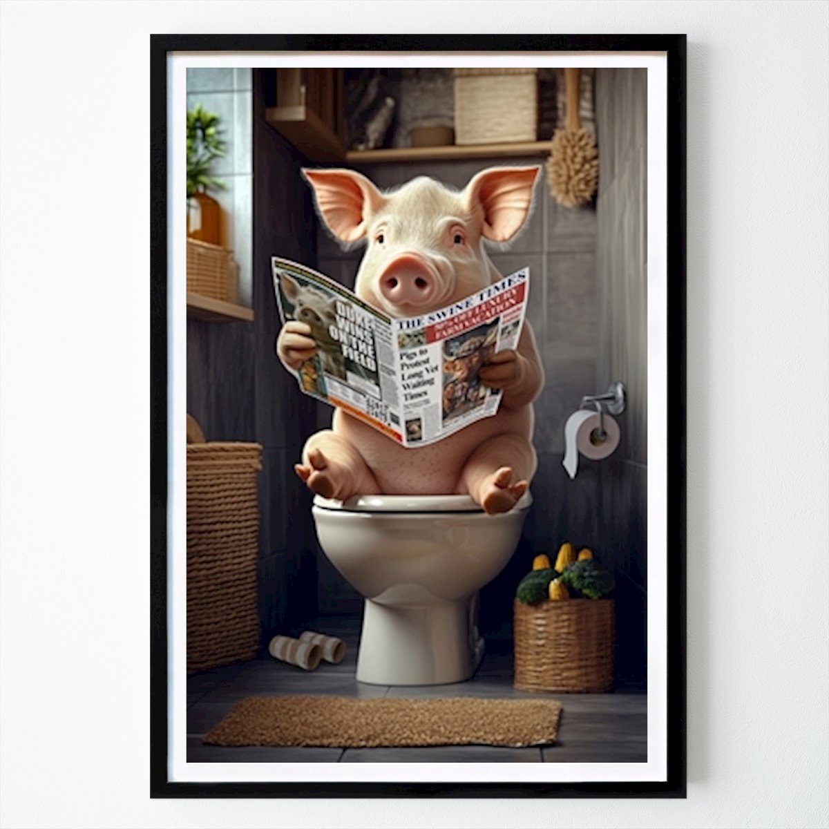 Eläin Juliste: Sika wc: ssä tekijänä Craig Doogan