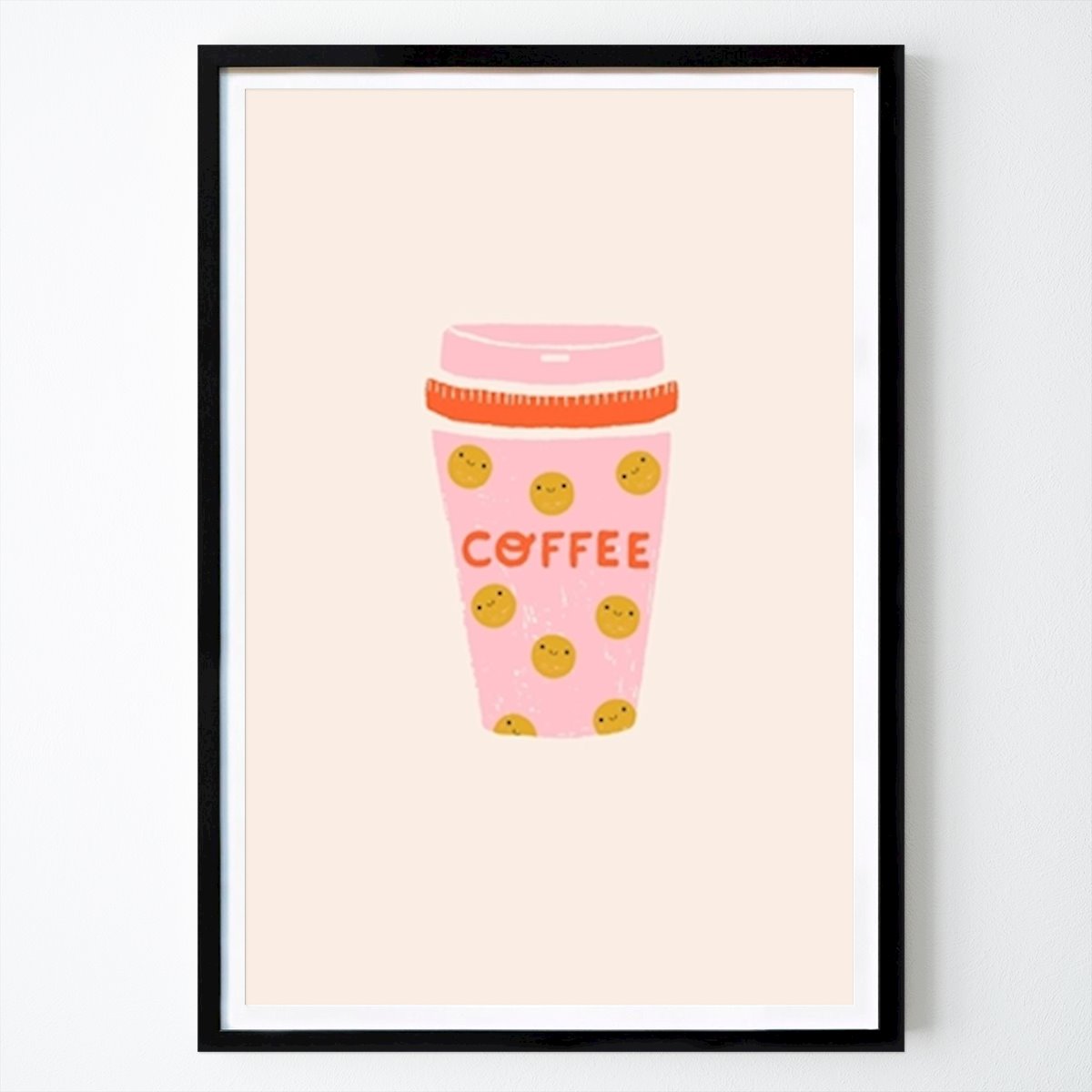Küchen Poster: Smiley Kaffeetasse von Duchess Plum