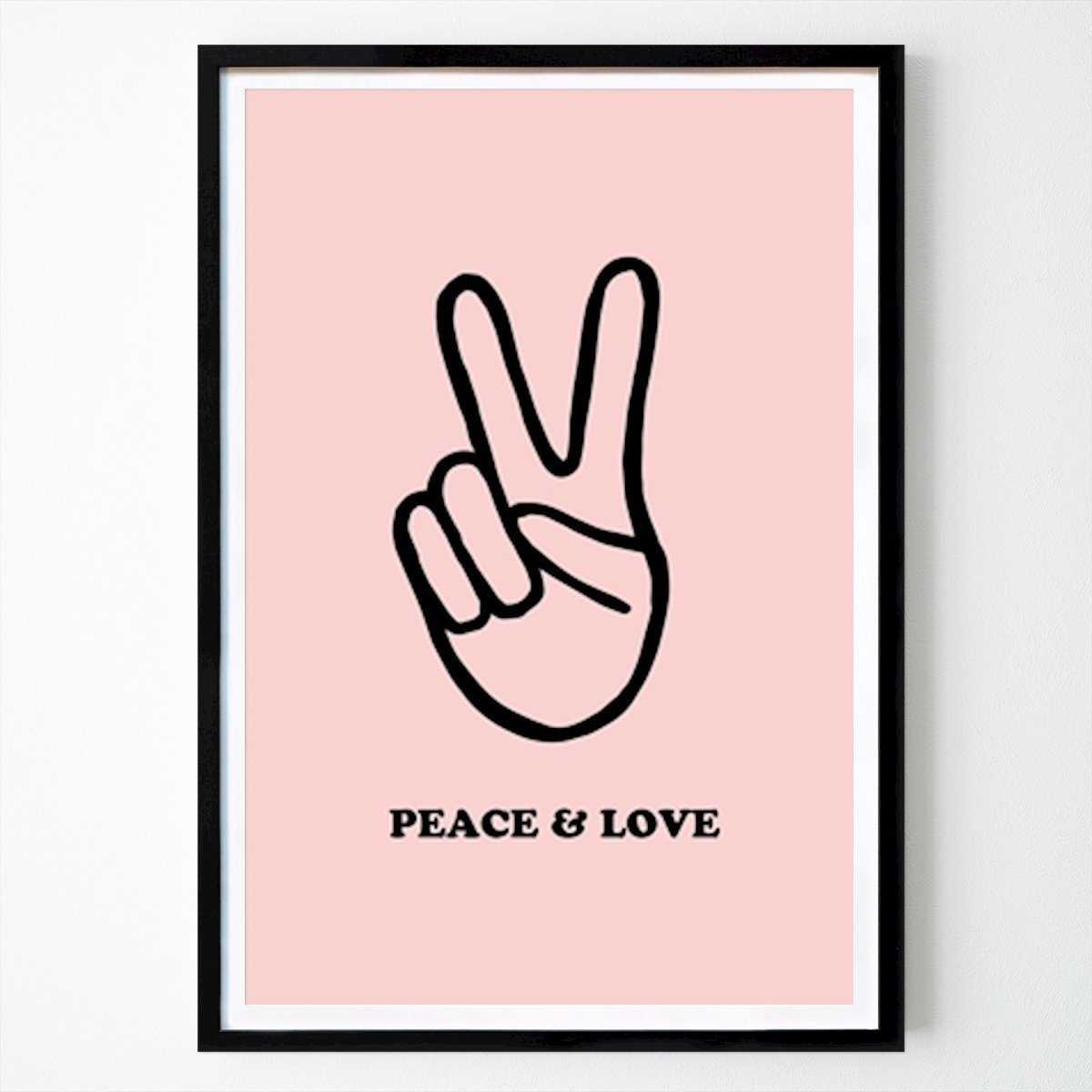 Retro & Vintage Plakát: Ikona Peaceful Vibes od Duchess Plum