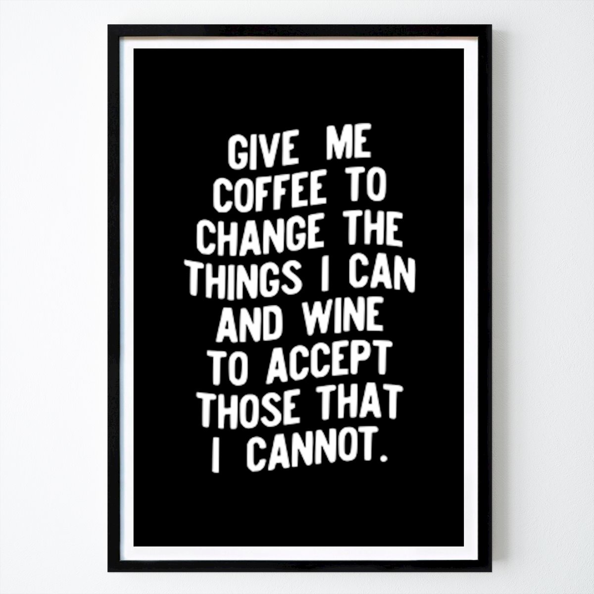 Sitat & Tekst Plakat: Tilbud om kaffe og vin av Brett Wilson