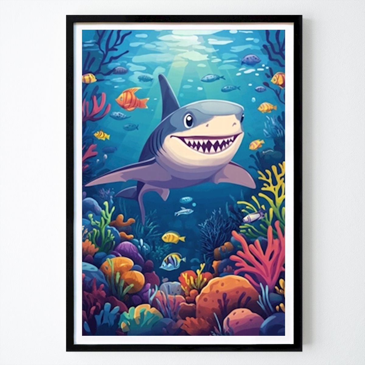 Natur Poster: Lächelnder Hai von Ishmayels