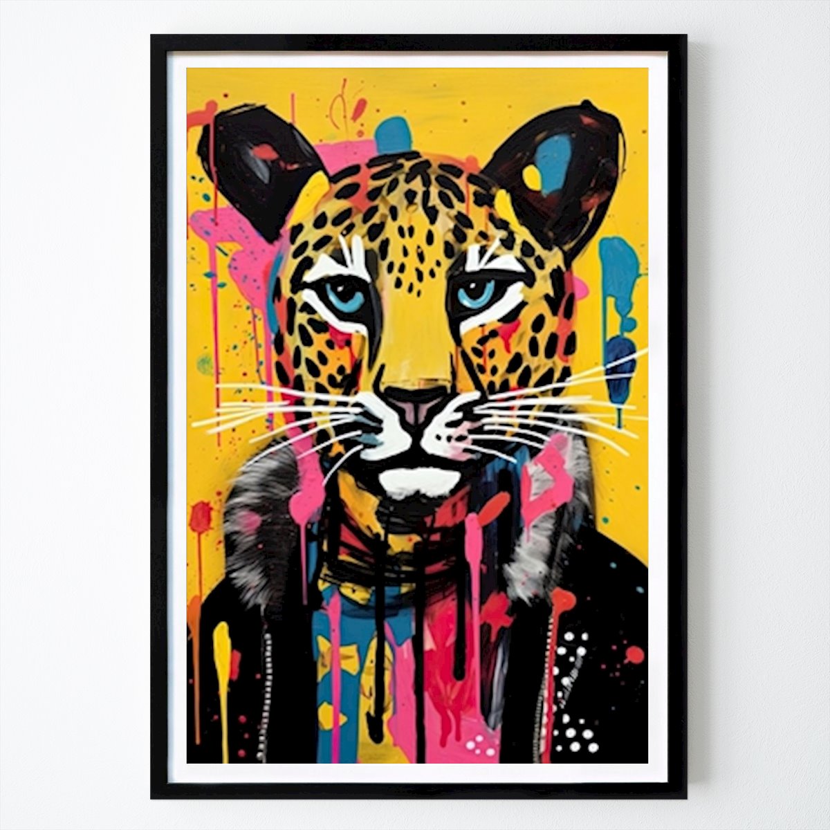 Abstraktes Poster: Wilder Rebellen-Leopard von Urban Beat Prints