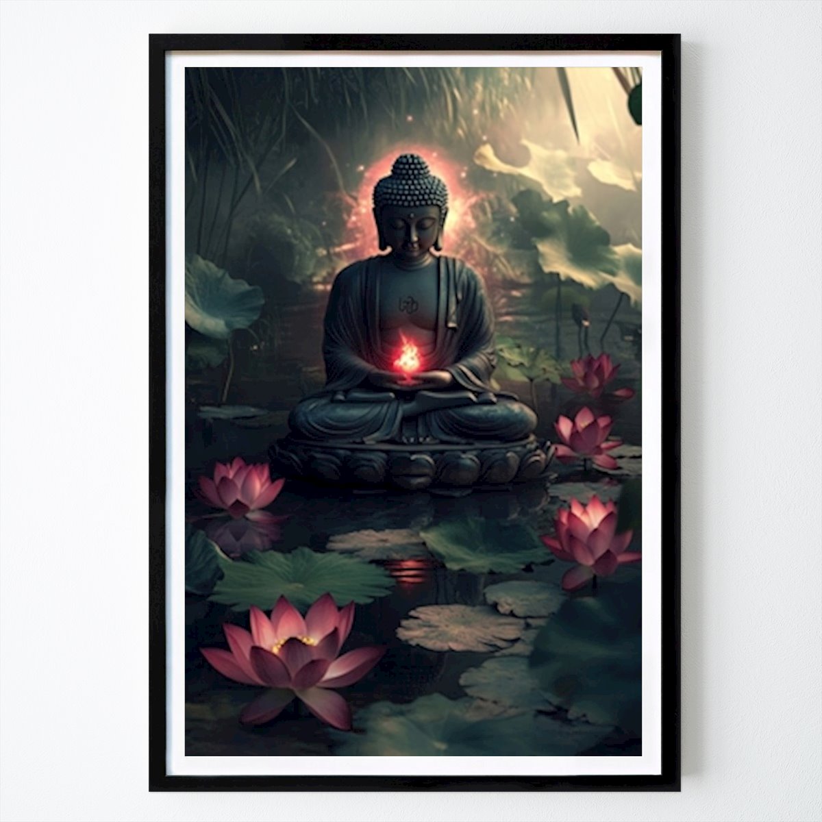 Natur Poster: Meditating Buddha von Maulin