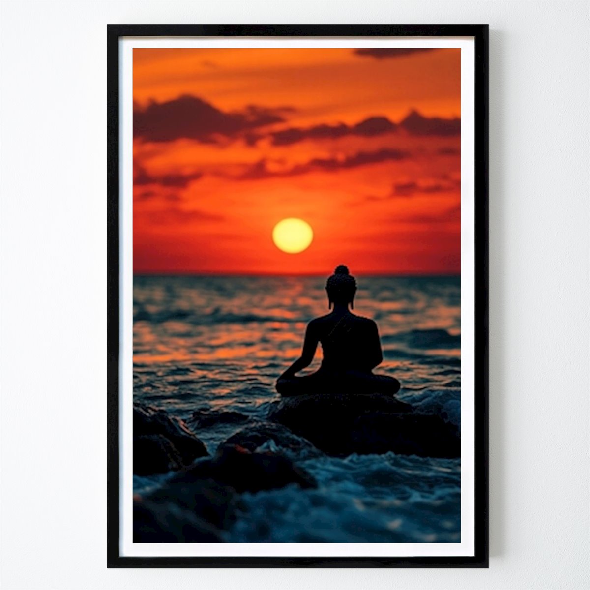 Natura Poster: Ocean Sunset Buddha di Maulin