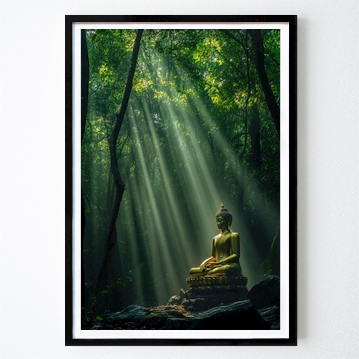 Nature Poster: Forest Buddha by Maulin