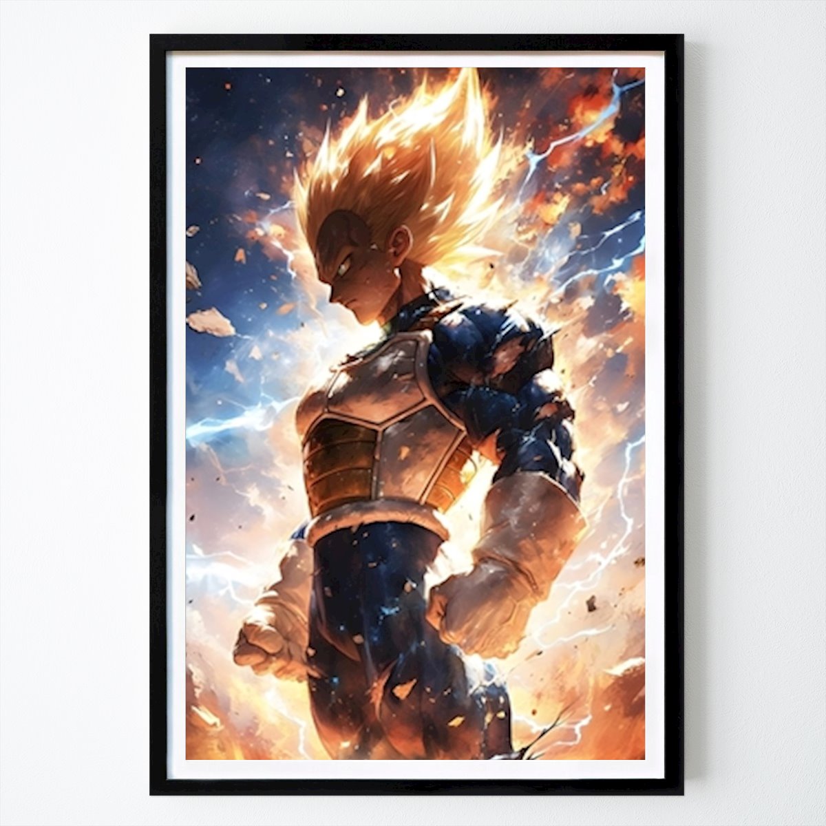 Retro & Vintage Poster: Vegeta by Hachico
