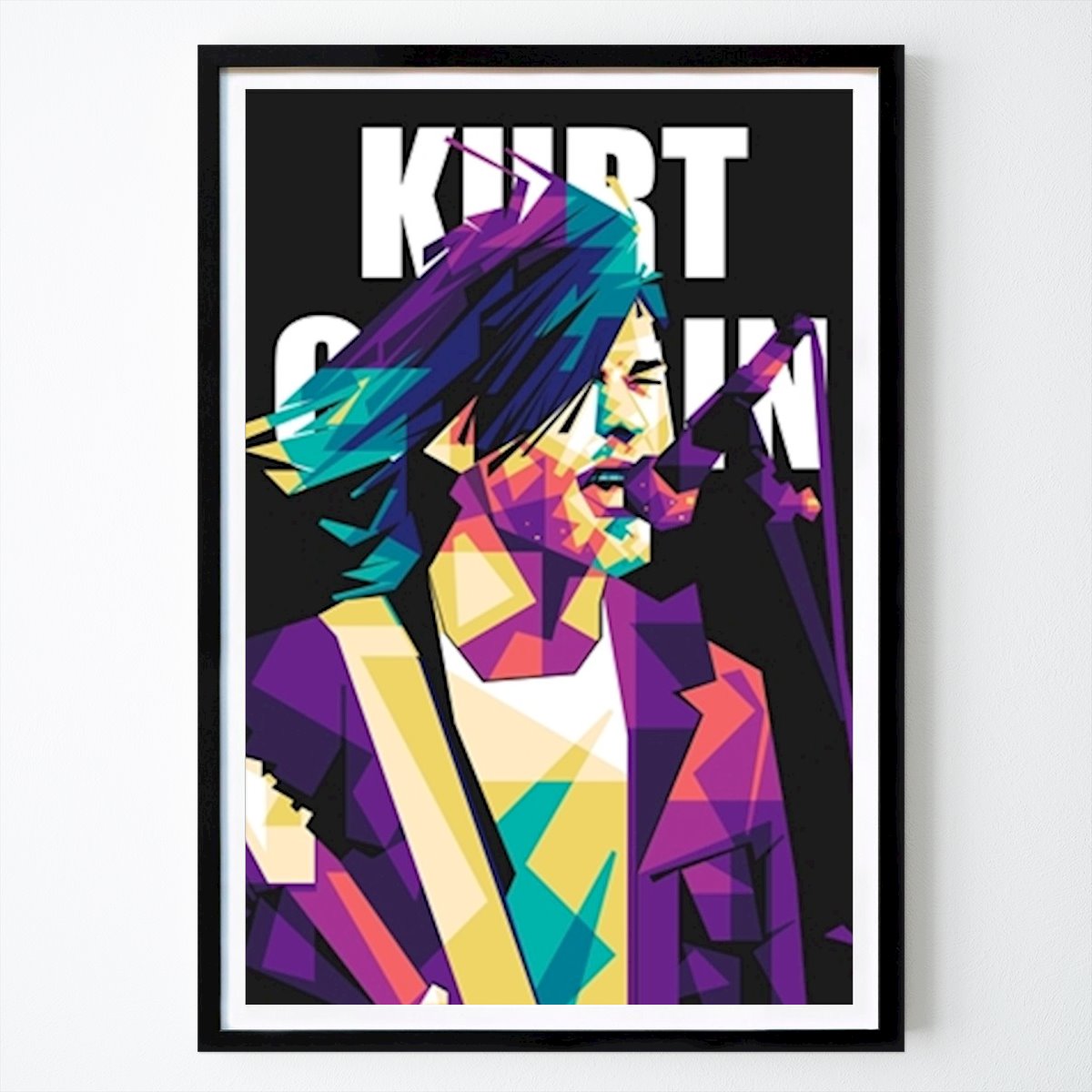 Pop Art Póster: Kurt Cobain Arte Pop de Asran vektor