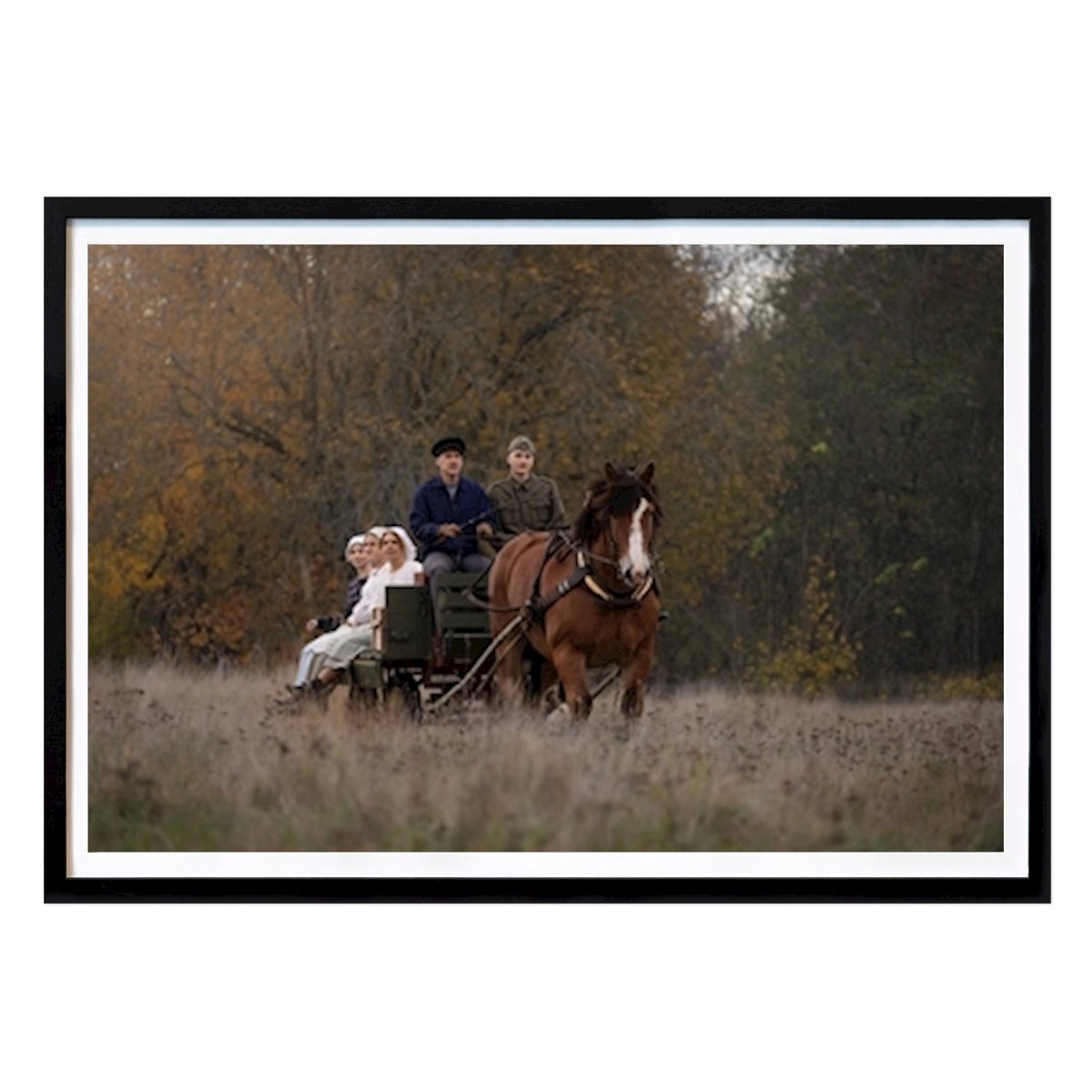 Retro & Vintage Poster: Horse and carriage by Anneke Kroonder