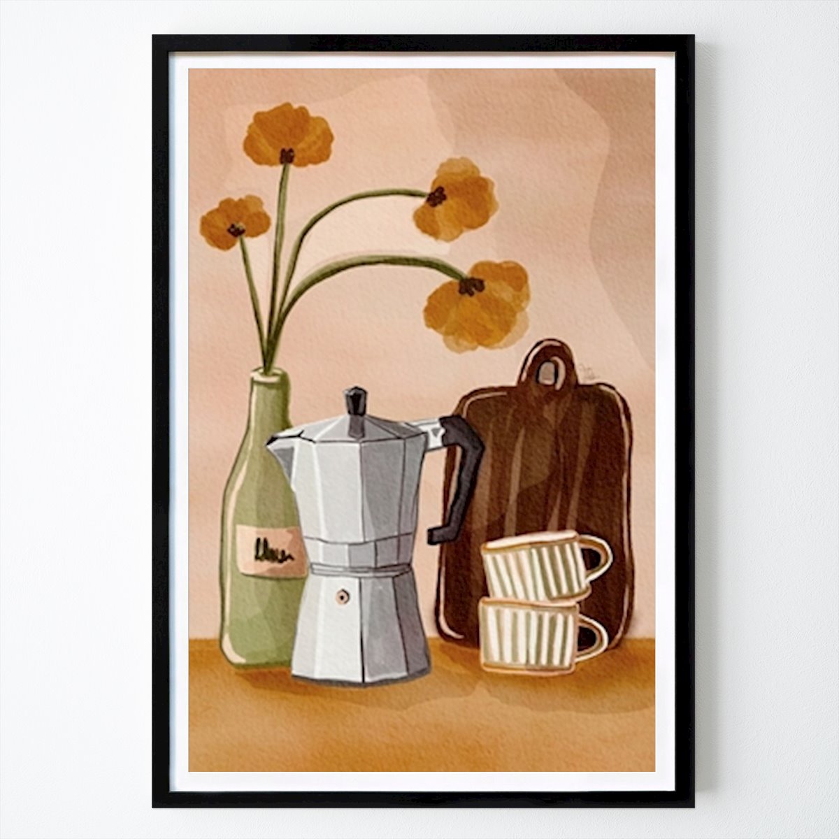 Kukat & Kasvit Juliste: Kahvinurkkaus tekijänä Felicia Lindeblad