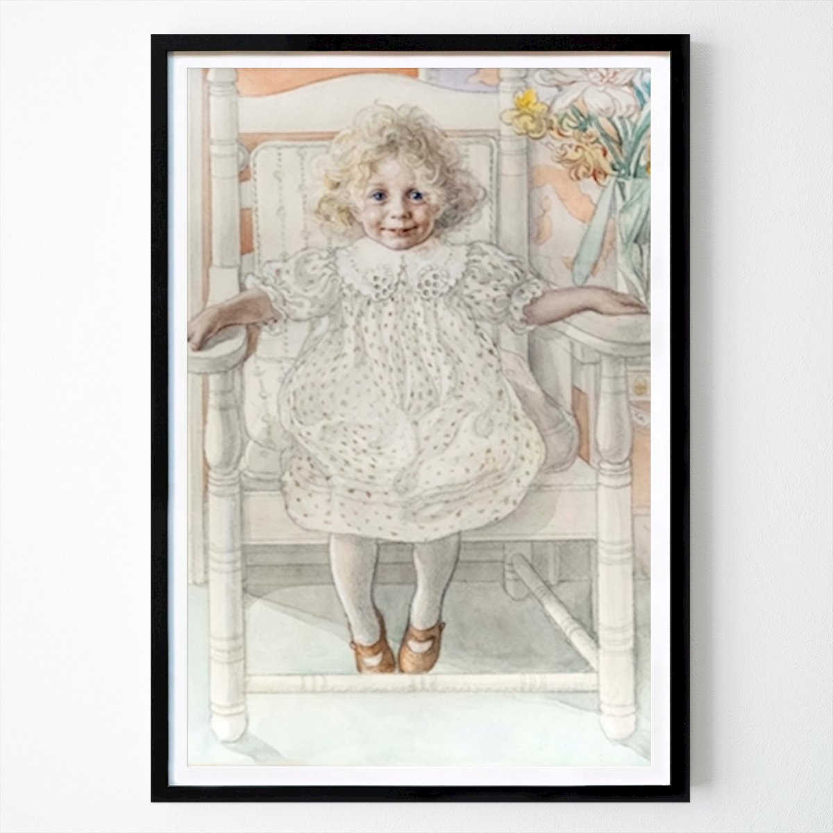 Botanisch Poster: Portret van Inga Maria Thiel van Carl Larsson