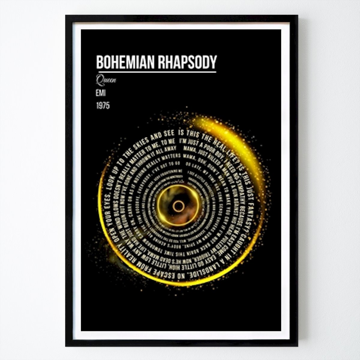 Póster: Vinilo Guld - Bohemian Rhapsody de Alexander Törnqvist