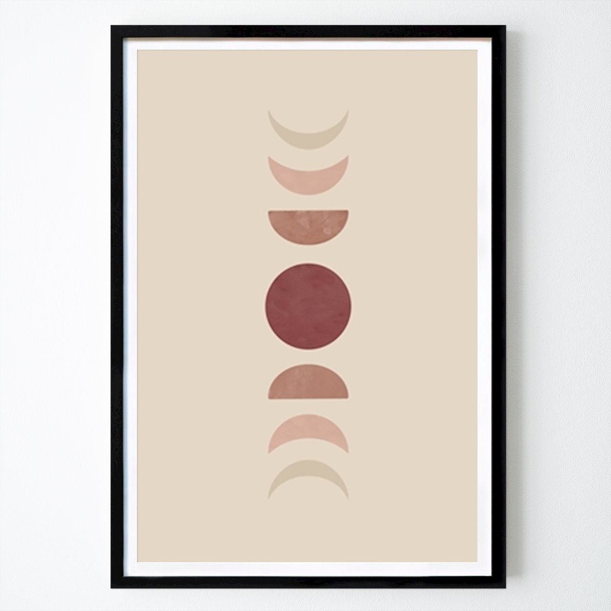 Abstrato Poster: Fases elegantes da lua de Melloi Art Prints