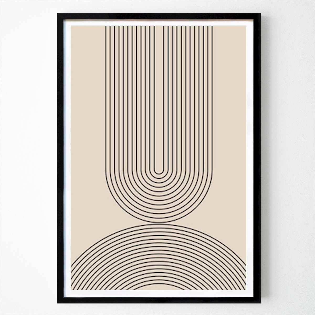 Abstracto Póster: Armonía a rayas de Melloi Art Prints