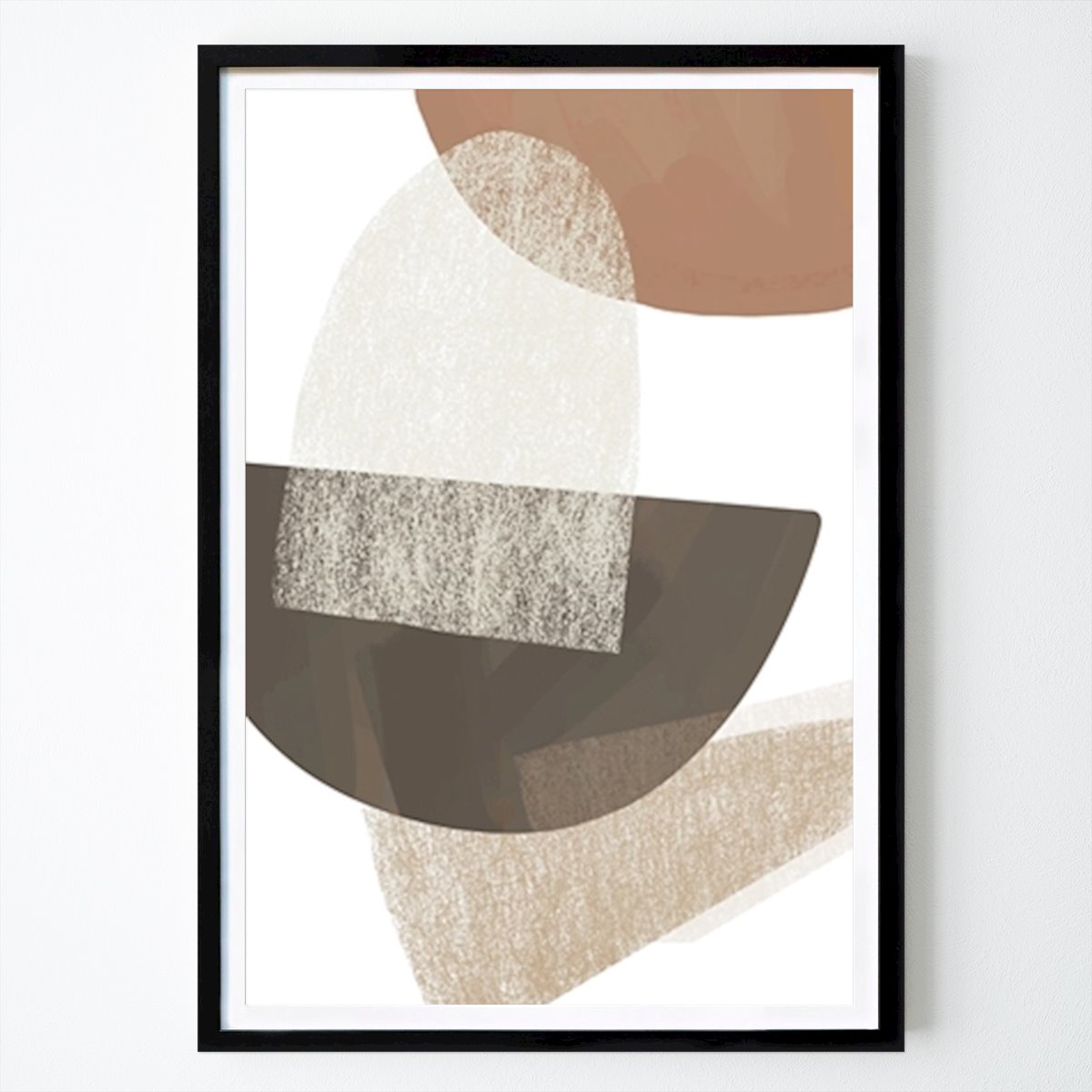 Abstrakt Poster: Abstrakta former, harmoni av Melloi Art Prints